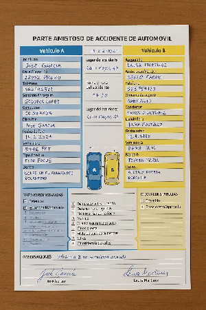 cómo rellenar el parte amistoso de accidente de tráfico – abogados Barcelona